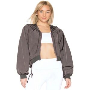 Free People Movement On The Rise Gray Windbreaker